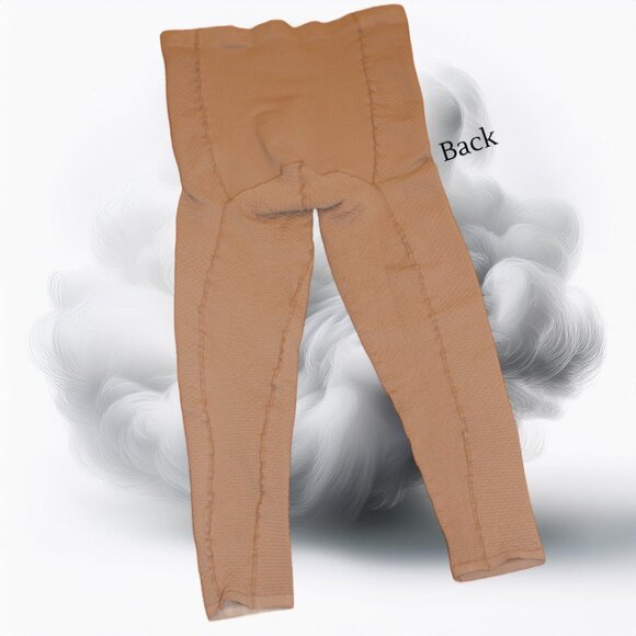 Bioflect Waffle Massage Compression Nude Sensitive Skin Support Full Leggings 4X - Picture 4 of 7